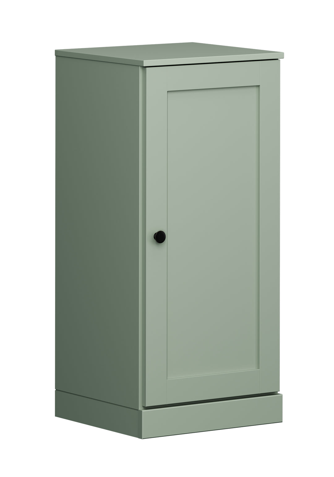 100% Solid Wood Bathroom Storage Cabinet, Shaker Door, 2 Drawers, Adjustable Shelves, 16.5" Wide, 35.75" Tall