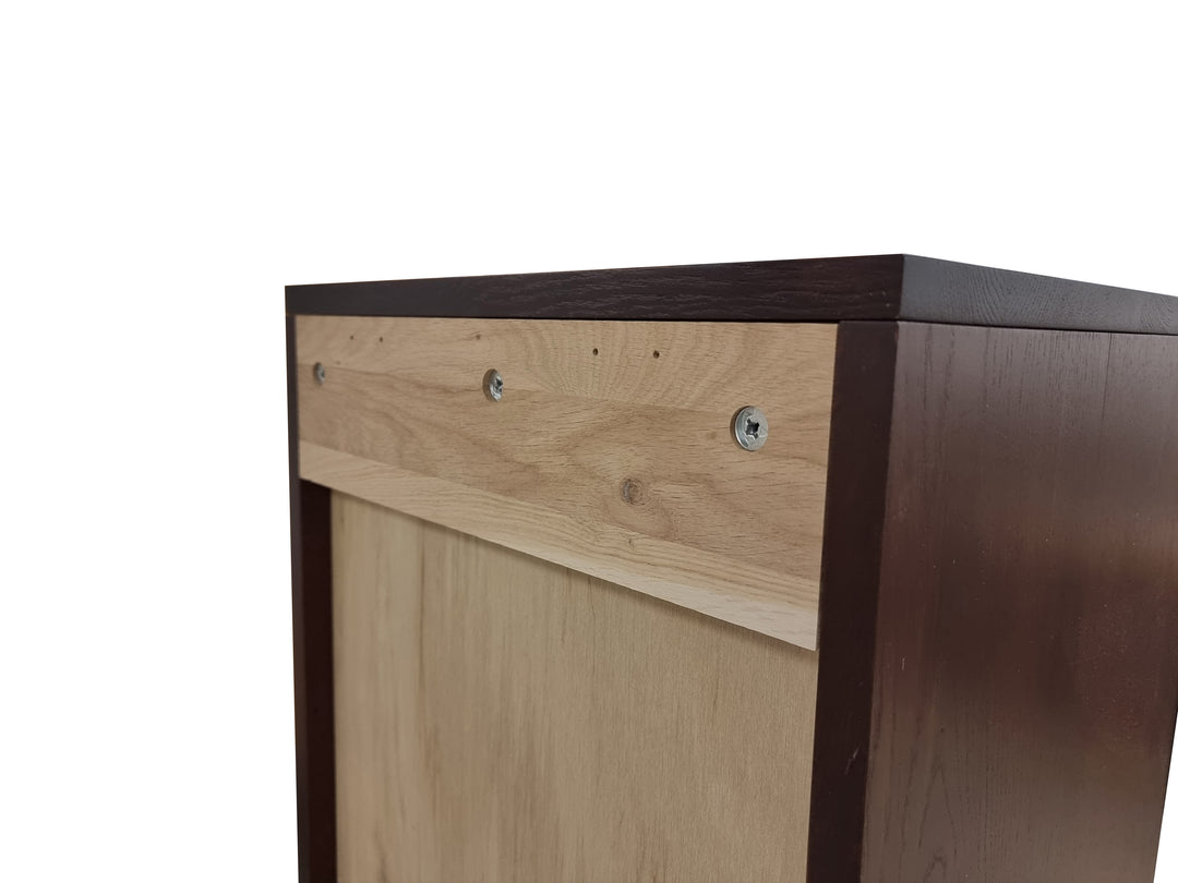 Premium 100% Solid European Oak Hardwood Modular Dining Room Cabinet with Shaker Doors – 64" Wide, 71.5" Tall