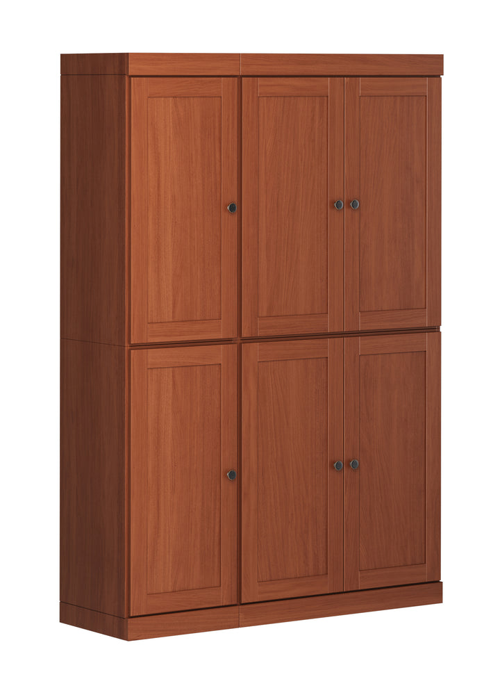 100% Solid Wood 48.5" Pantry Cabinet, Shaker Wood Doors
