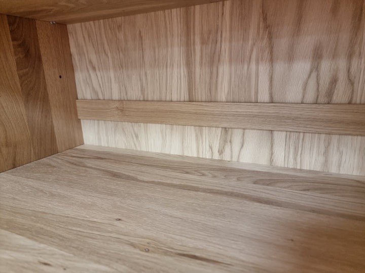 Premium 100% Solid European Oak Hardwood 3-Shelf Modular Bookcase – 16" Wide, 35.75" Tall