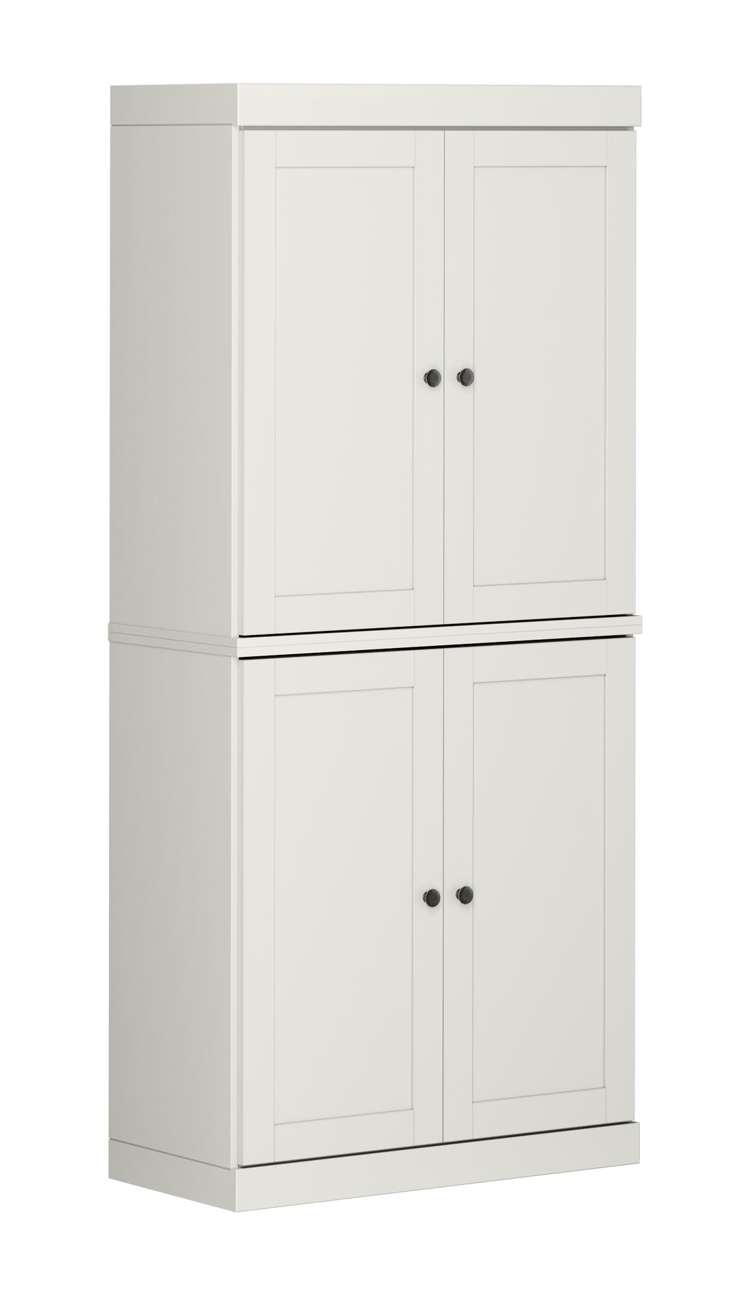 100% Solid Wood Tall Modular Bookcase Cabinet with Shaker Doors, Storage Bookshelf with Adjustable Shelves, 32" W x 71.5" H