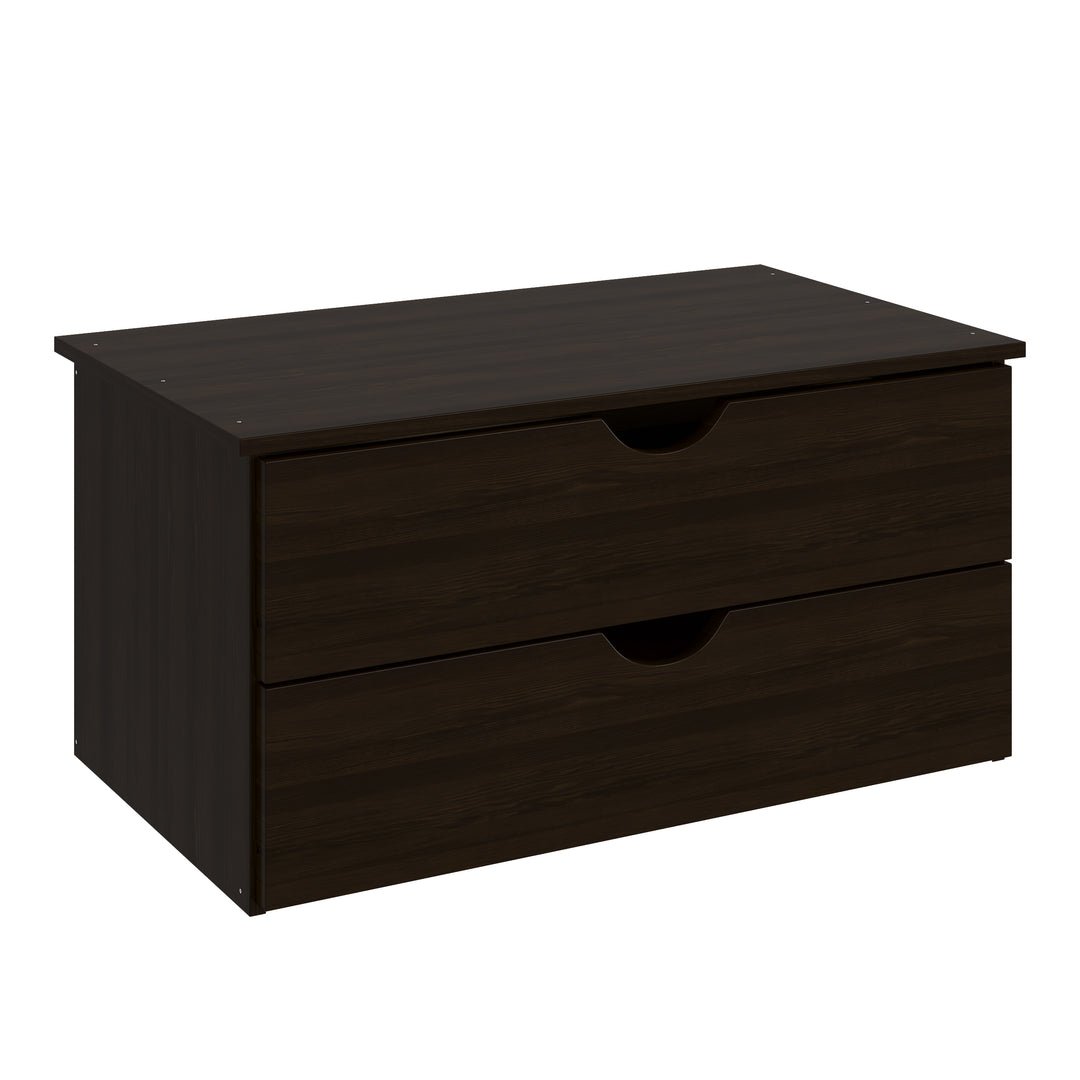 100% Solid Wood Kyle 2-Drawer Internal Chest