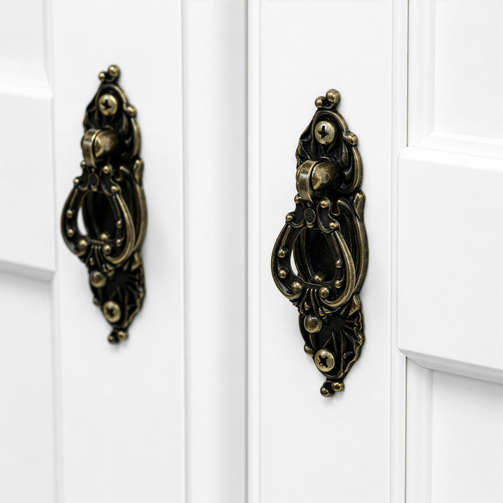 100% Solid Wood 4-Door Wardrobe Armoire with Mirrored Doors, Bedroom Closet Storage - Kyle Collection