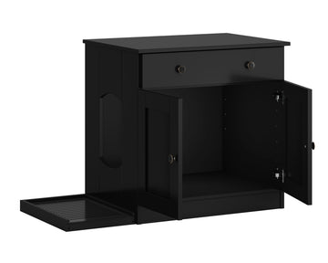 litter enclosure out of sight cat litter box