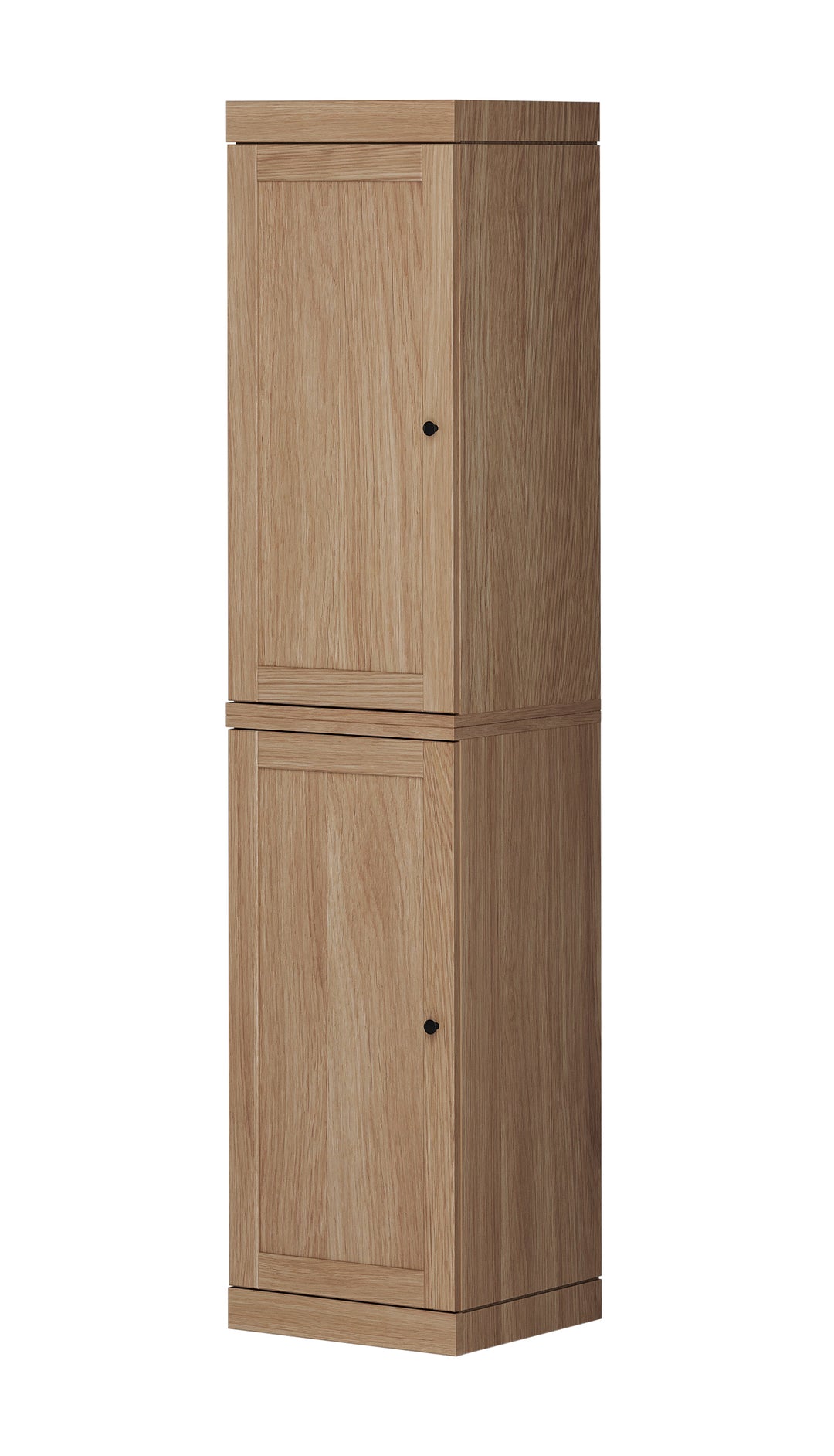 Premium 100% Solid European Oak Hardwood Modular Dining Room Cabinet with Shaker Doors – 16" Wide, 71.5" Tall