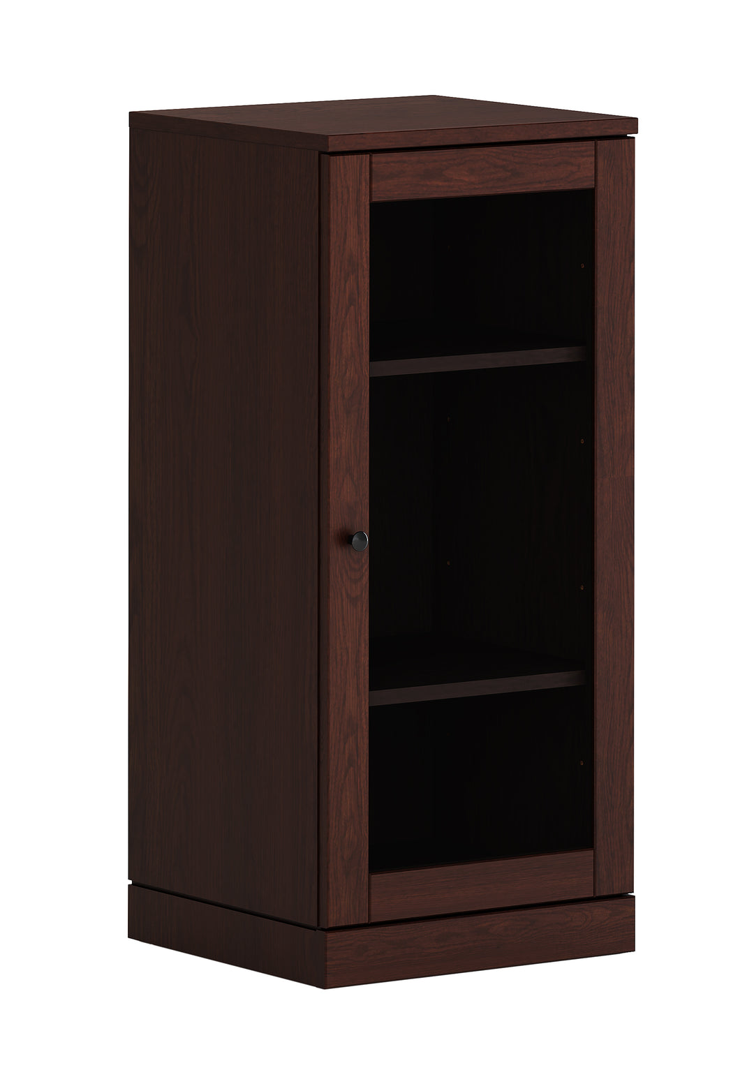 Premium 100% Solid European Oak Bathroom Wall Cabinet with Tinted Glass Doors, 16" W x 35.75" H