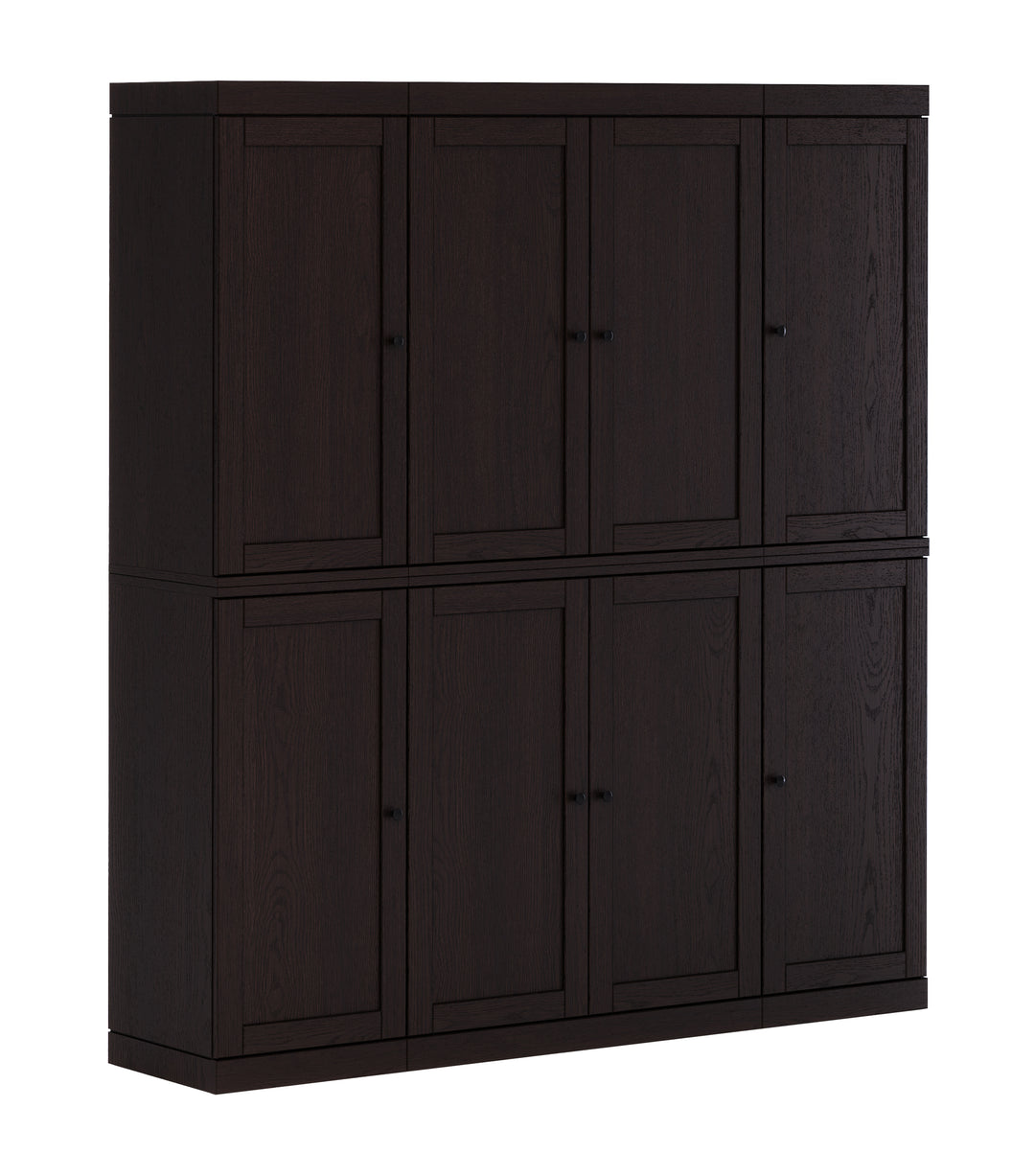 Premium 100% Solid European Oak Hardwood Modular Dining Room Cabinet with Shaker Doors – 64" Wide, 71.5" Tall