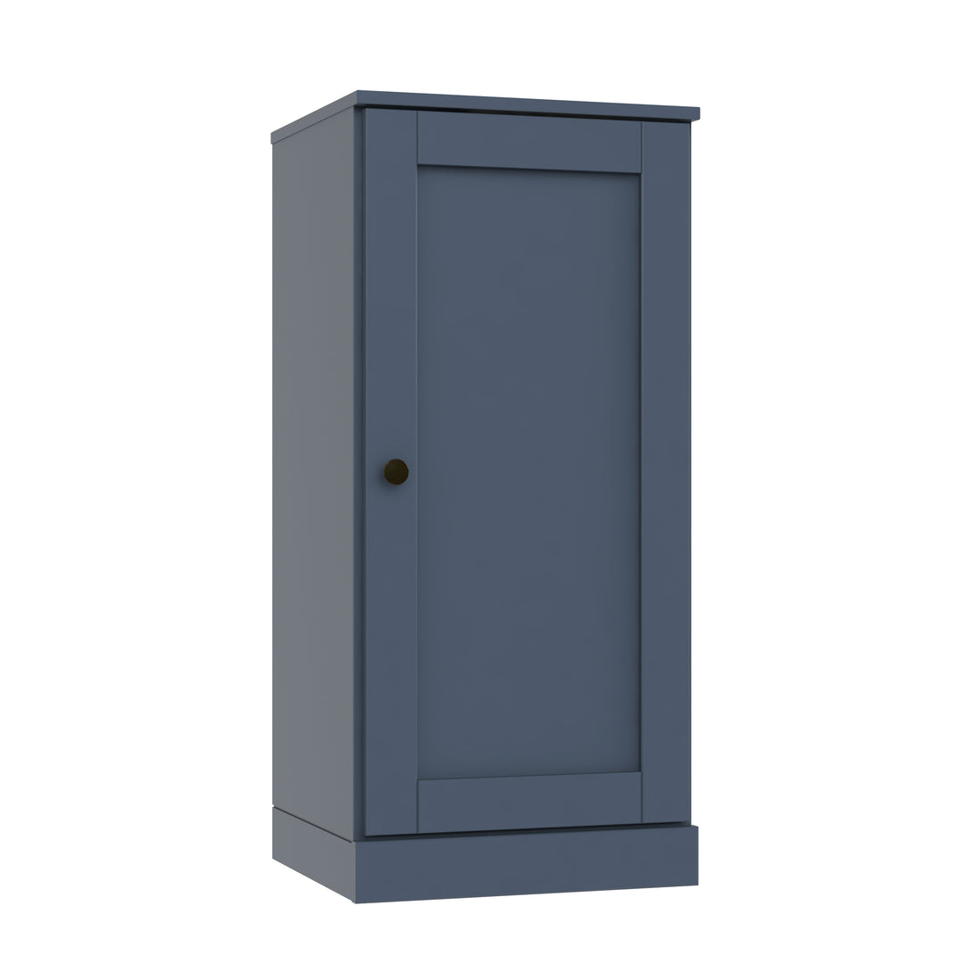 100% Solid Pine Wood Bathroom Storage Cabinet, Shaker Door, 4 Drawers, Adjustable Shelves, 16.5" Wide, 35.75" Tall