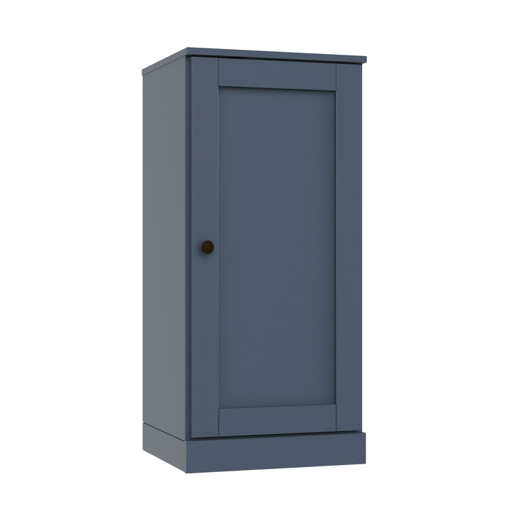 100% Solid Pine Wood Bathroom Storage Cabinet, Shaker Door, 4 Drawers, Adjustable Shelves, 16.5" Wide, 35.75" Tall