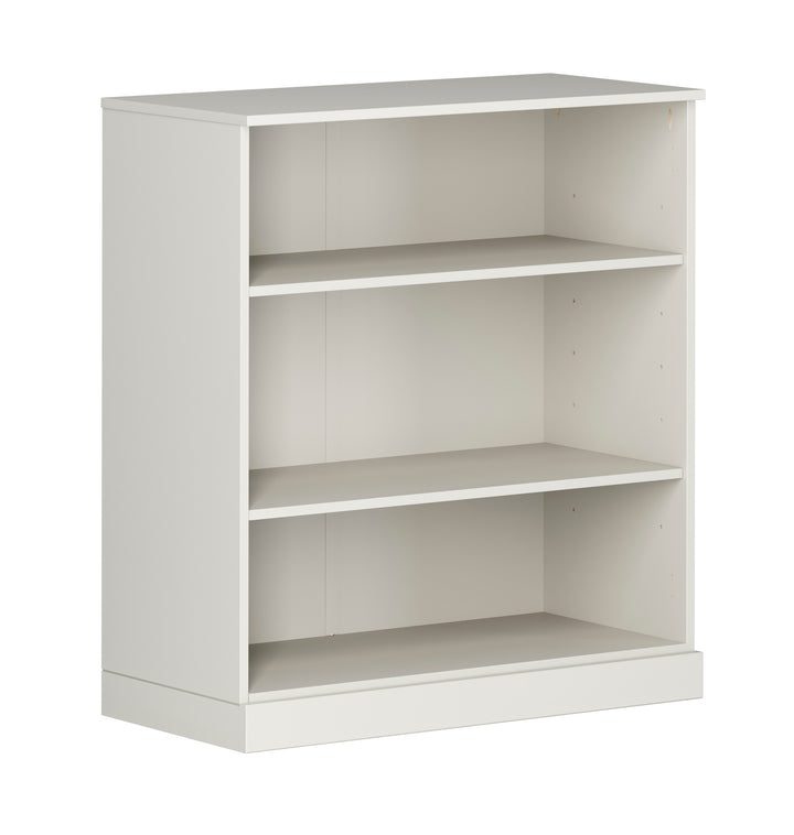 100% Solid Wood 3-Shelf Bookcase, Open Storage Bookshelf with Adjustable Shelves, 32" W x 35.75" H
