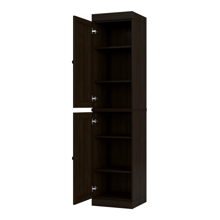 100% Solid Wood Kitchen Pantry Cabinet, Tall Freestanding Modular Storage with Shaker Doors, Adjustable Shelves, 16.5" W x 71.5" H