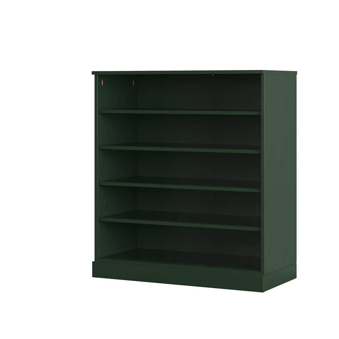 100% Solid Wood Open Shoe Storage Cabinet with Adjustable Shelves, Space Saving Stackable Entryway Organizer, 32" W x 35.75" H