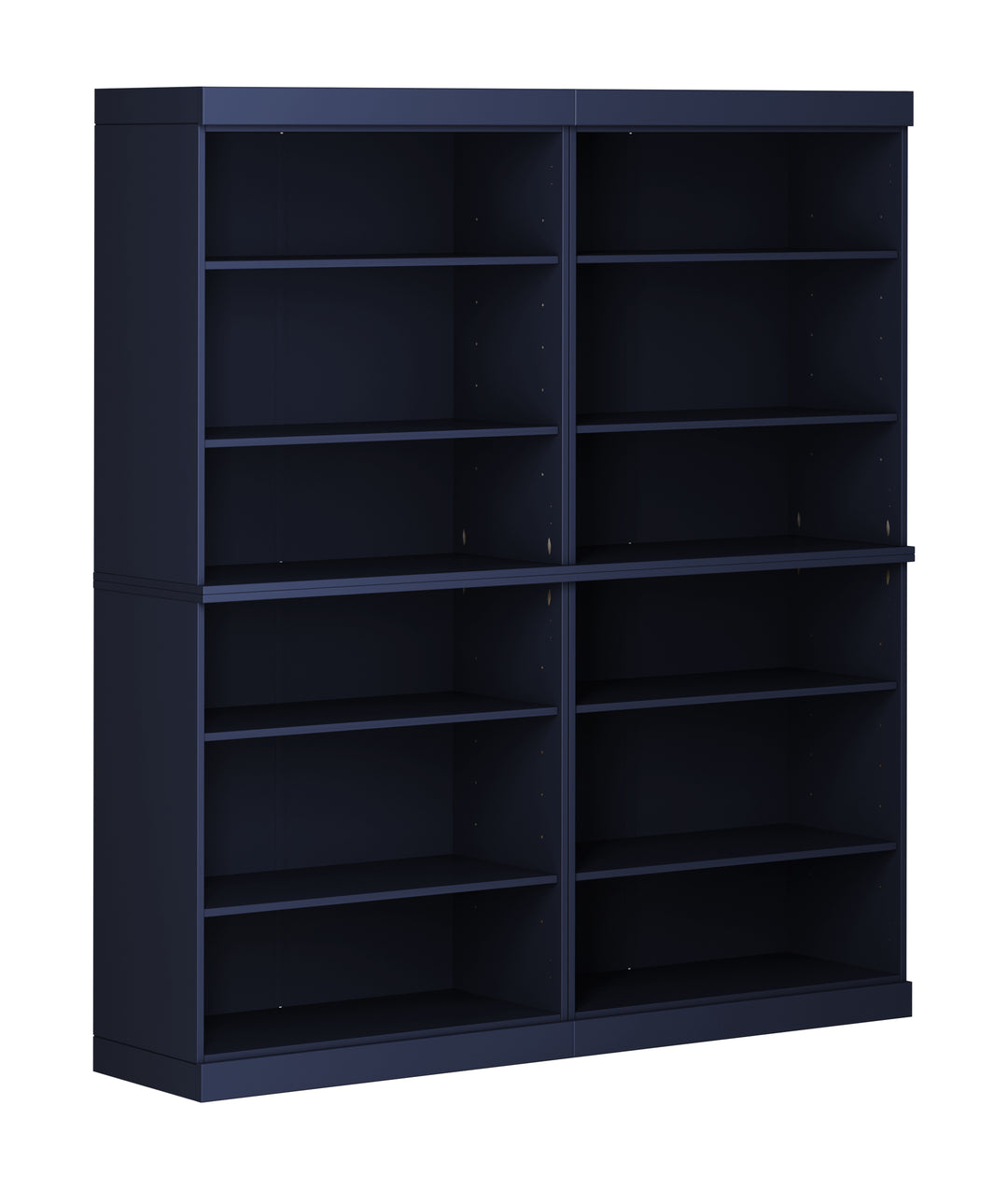 100% Solid Wood 12-Shelf 64" Bookcase, Tall Modular Bookshelf with Adjustable Shelves