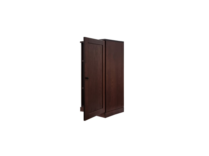 Premium 100% Solid European Oak Hardwood Bathroom Storage Cabinet with Shaker Doors – 16" Wide, 71.5" Tall