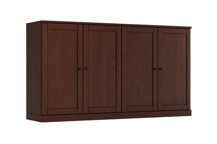 Premium 100% Solid European Oak Hardwood Modular Dining Room Sideboard with Shaker Doors – 64" Wide, 35.75" Tall