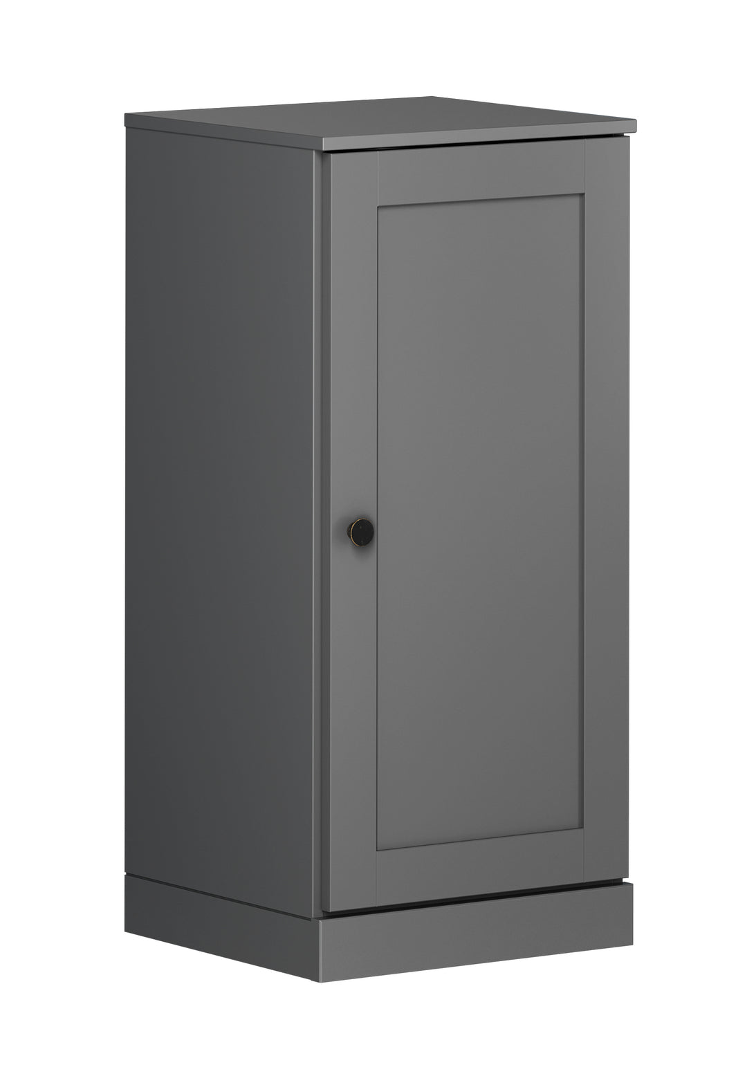 100% Solid Wood Bathroom Storage Cabinet, Shaker Door, 2 Drawers, Adjustable Shelves, 16.5" Wide, 35.75" Tall