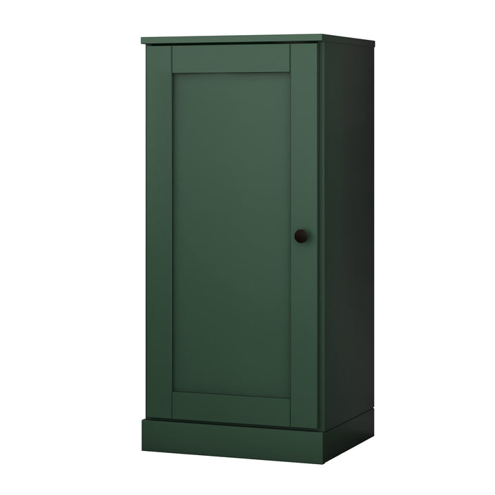 100% Solid Pine Wood Bathroom Storage Cabinet, Shaker Door, 4 Drawers, Adjustable Shelves, 16.5" Wide, 35.75" Tall