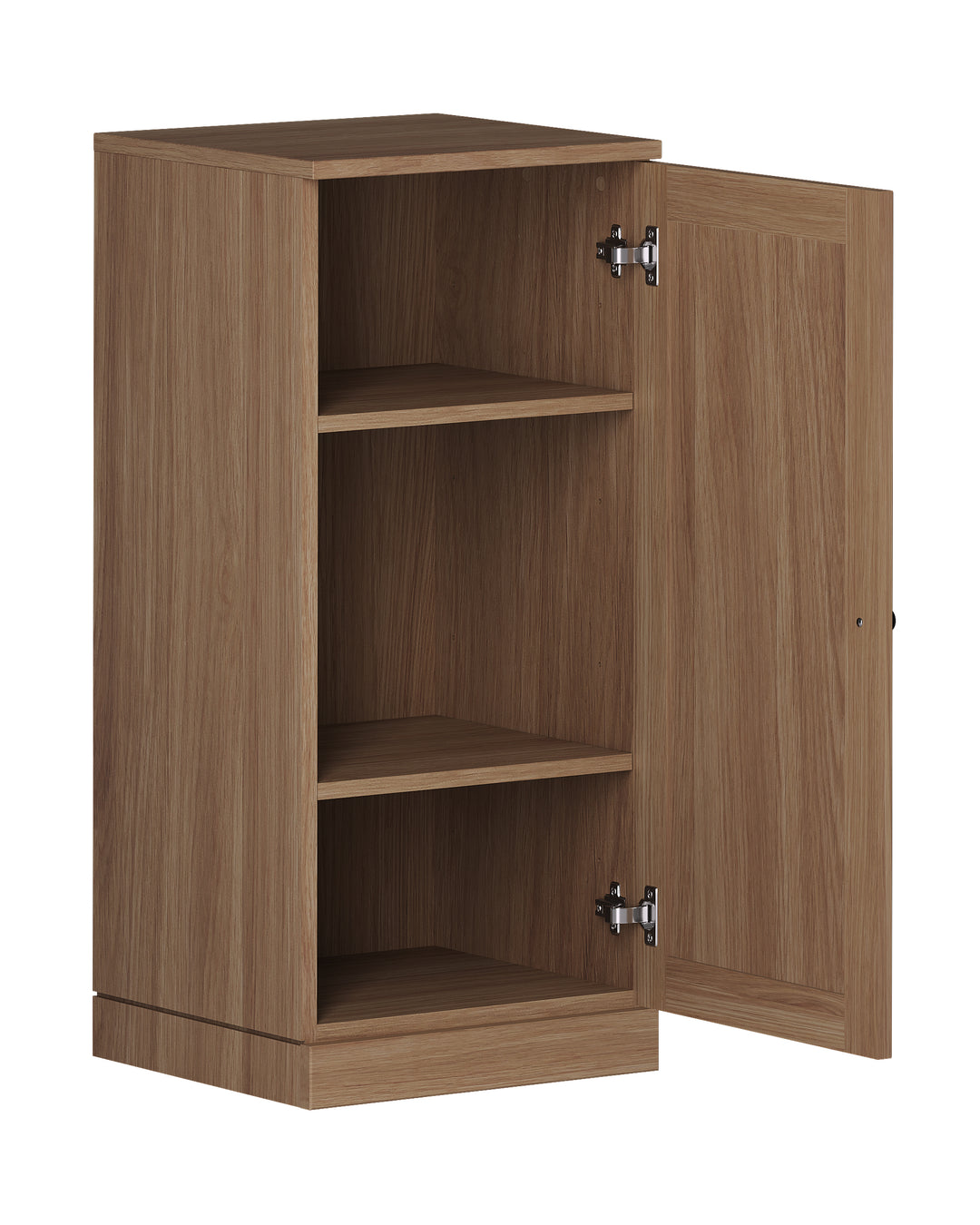 Premium 100% Solid European Oak Bathroom Wall Cabinet with Shaker Doors, 16" W x 35.75" H