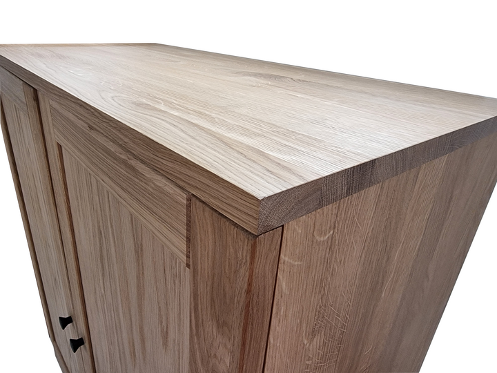 Premium 100% Solid European Oak Hardwood Bathroom Storage Cabinet with Shaker Doors – 32" Wide, 71.5" Tall