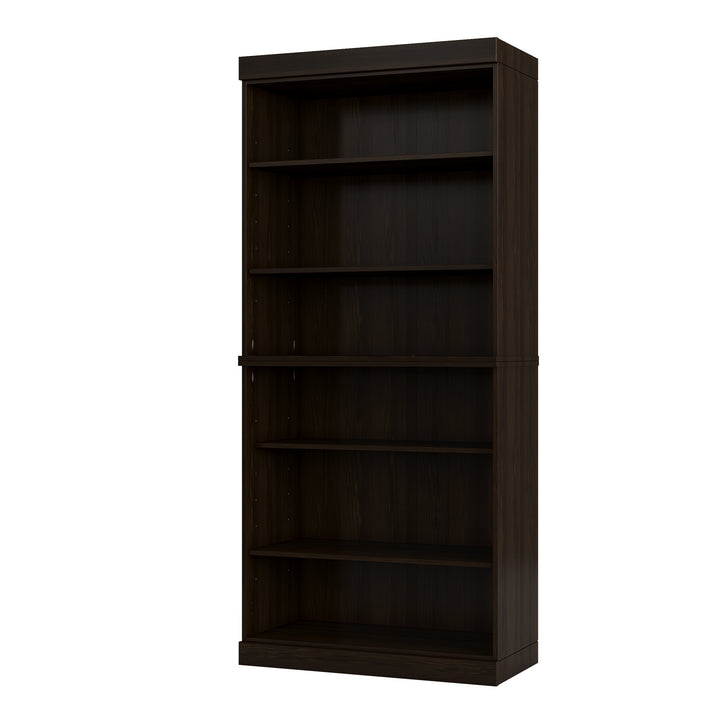 100% Solid Wood Tall Modular Bookcase Cabinet with 6 Adjustable Shelves, Open Display Storage Bookshelf, 32" W x 71.5" H