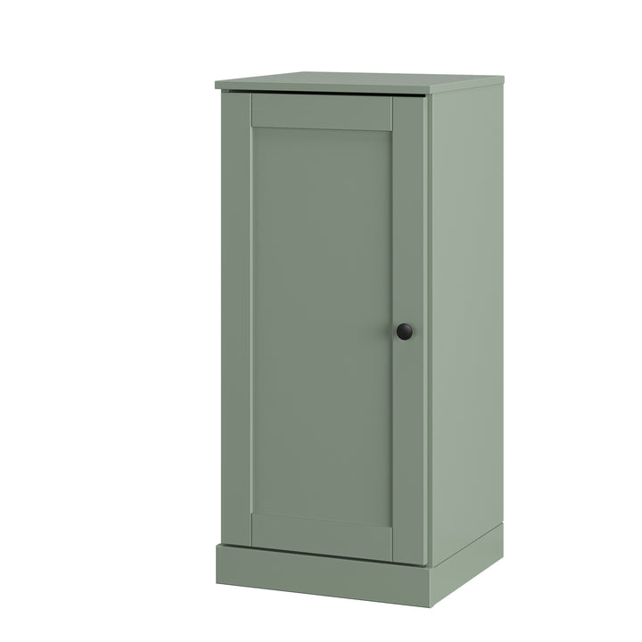 100% Solid Wood Narrow Shoe Storage Cabinet with Shaker Door, Adjustable Shelves, Space Saving Stackable Organizer, 16.5" W x 35.75" H