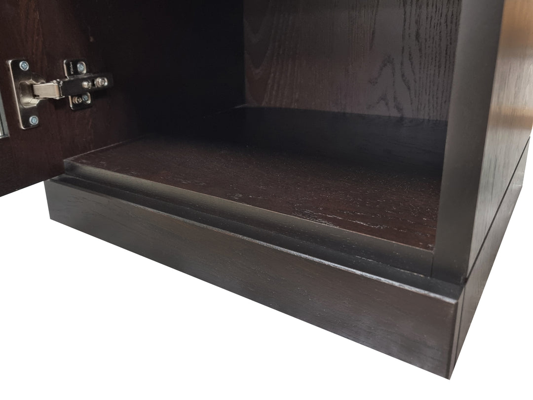 Premium 100% Solid European Oak Hardwood Bathroom Storage Cabinet with Shaker Doors – 32" Wide, 71.5" Tall