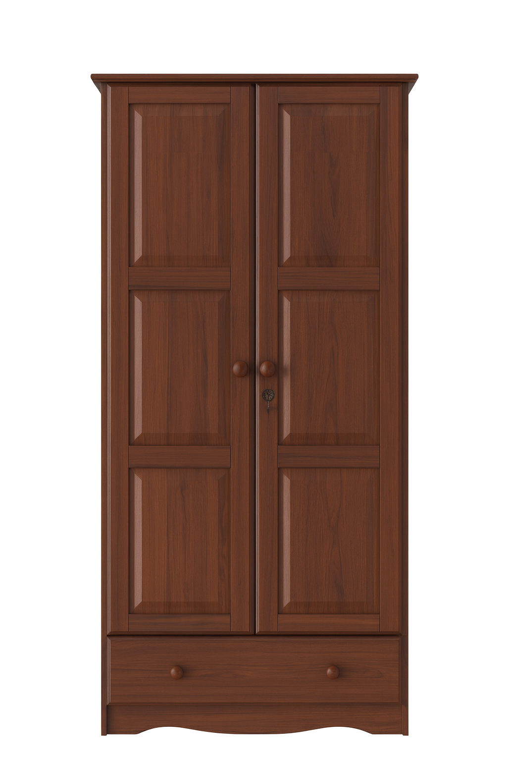 100% Solid Wood Flexible Wardrobe Armoire