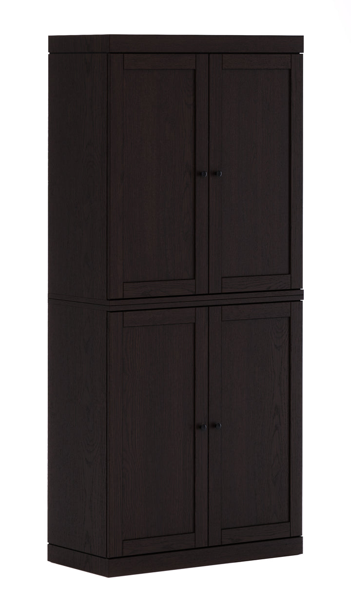 Premium 100% Solid European Oak Hardwood Modular Dining Room Cabinet with Shaker Doors – 32" Wide, 71.5" Tall