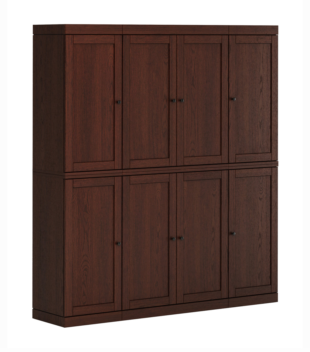 Premium 100% Solid European Oak Hardwood Modular Dining Room Cabinet with Shaker Doors – 64" Wide, 71.5" Tall