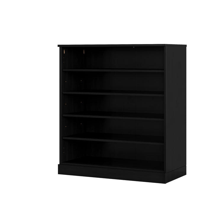 100% Solid Wood Open Shoe Storage Cabinet with Adjustable Shelves, Space Saving Stackable Entryway Organizer, 32" W x 35.75" H
