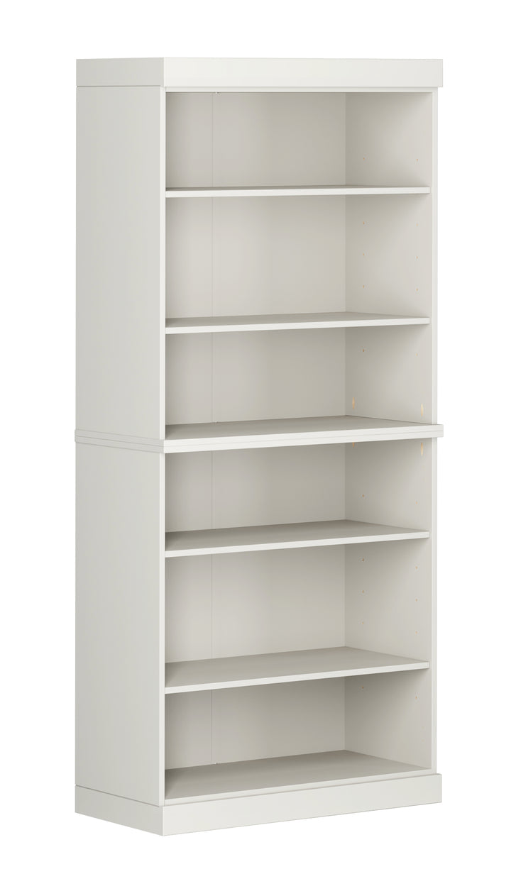 100% Solid Wood Tall Modular Bookcase with 6 Adjustable Shelves, Freestanding Open Bookshelf, 32" W x 71.5" H