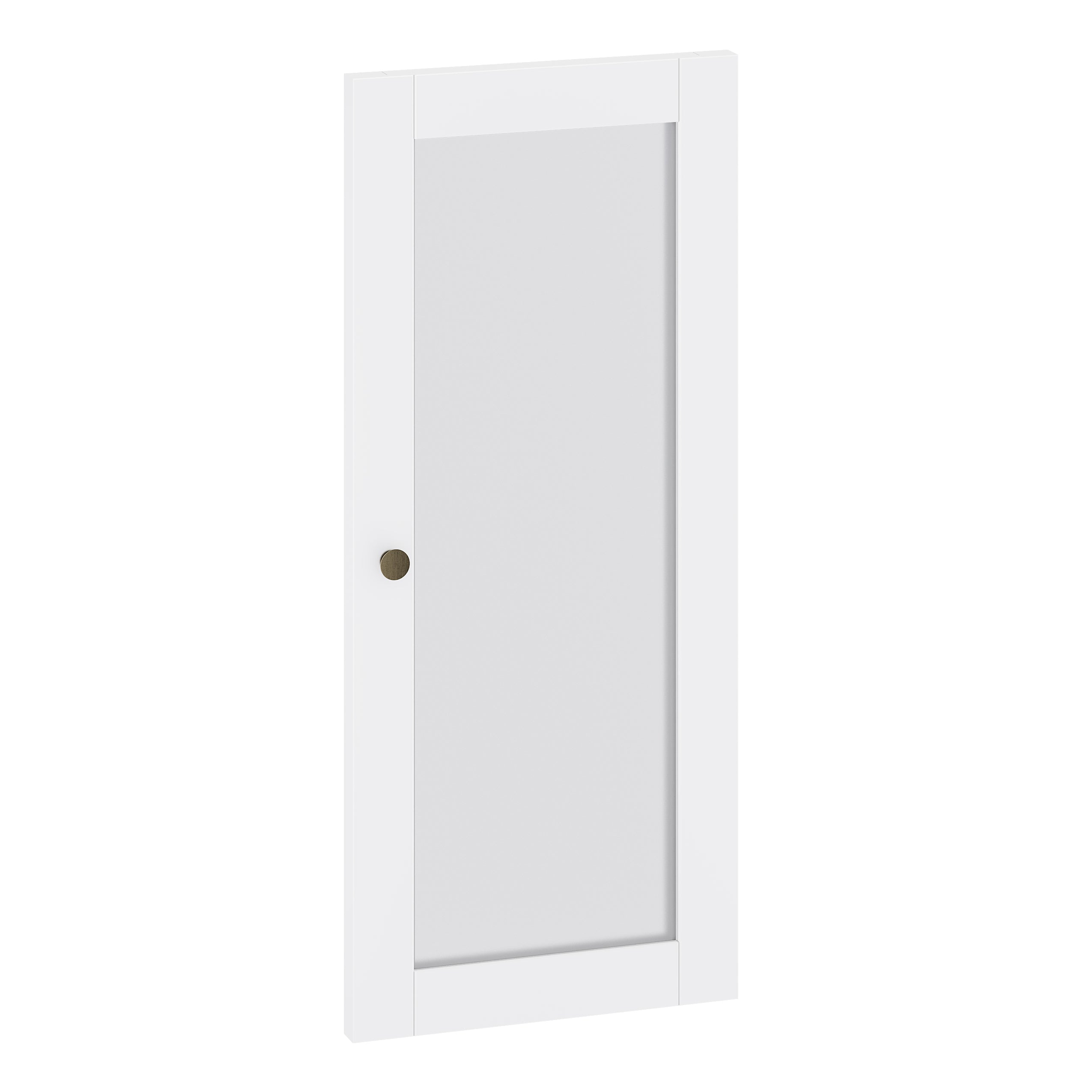 100% Solid Wood Modular Cabinet Frosted Glass Door Kit for Pantries, S ...