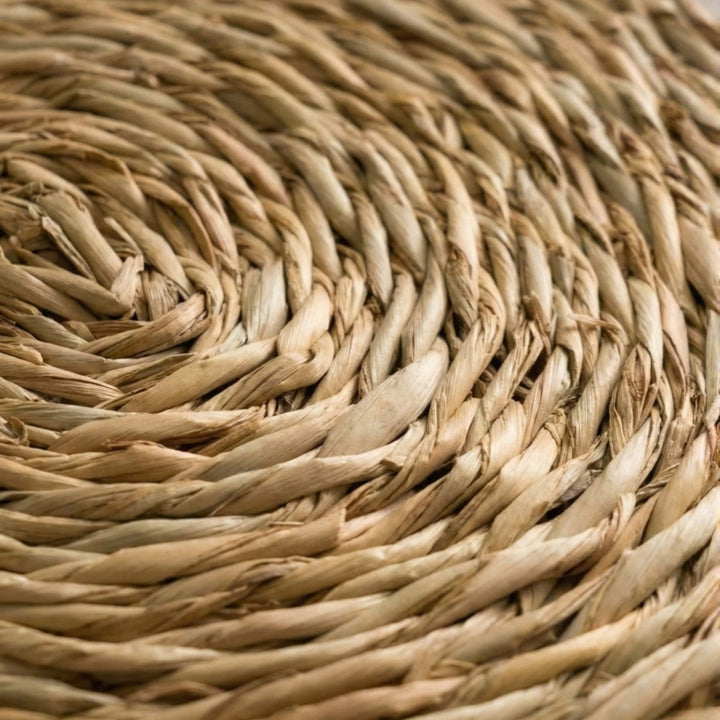 100% Handwoven Natural Rattan Round Placemats, Boho Farmhouse Kitchen & Dining, Heat-Resistant Table Mats, Handcrafted – Authentic African Craftsmanship, Placemats - Palace Imports