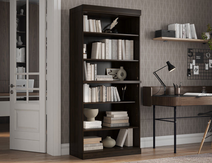 100% Solid Wood Tall Modular Bookcase Cabinet with 6 Adjustable Shelves, Open Display Storage Bookshelf, 32" W x 71.5" H