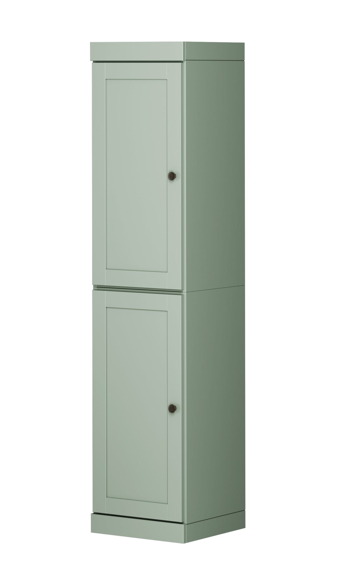 100% Solid Wood 16.5" Pantry Cabinet, 2 Shaker Wood Doors