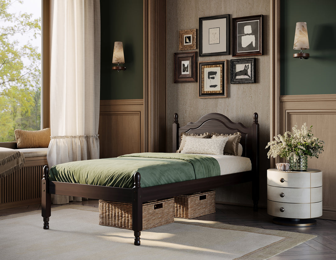 100% Solid Wood Reston Twin Bed