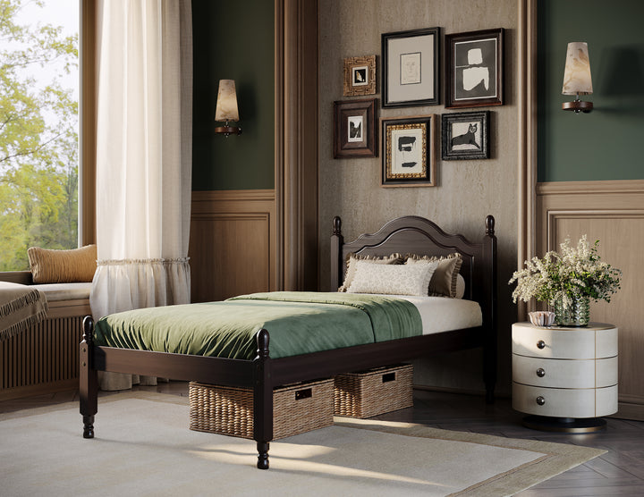 100% Solid Wood Reston Twin Bed