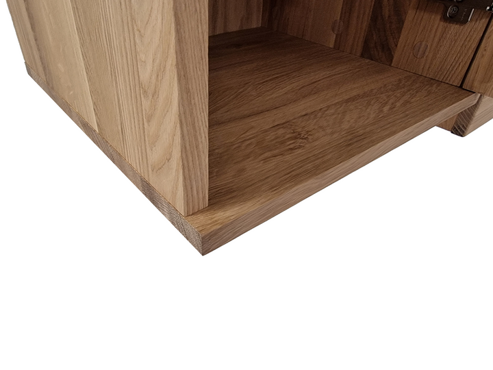 Premium 100% Solid European Oak Hardwood Bathroom Storage Cabinet with Shaker Doors – 32" Wide, 71.5" Tall