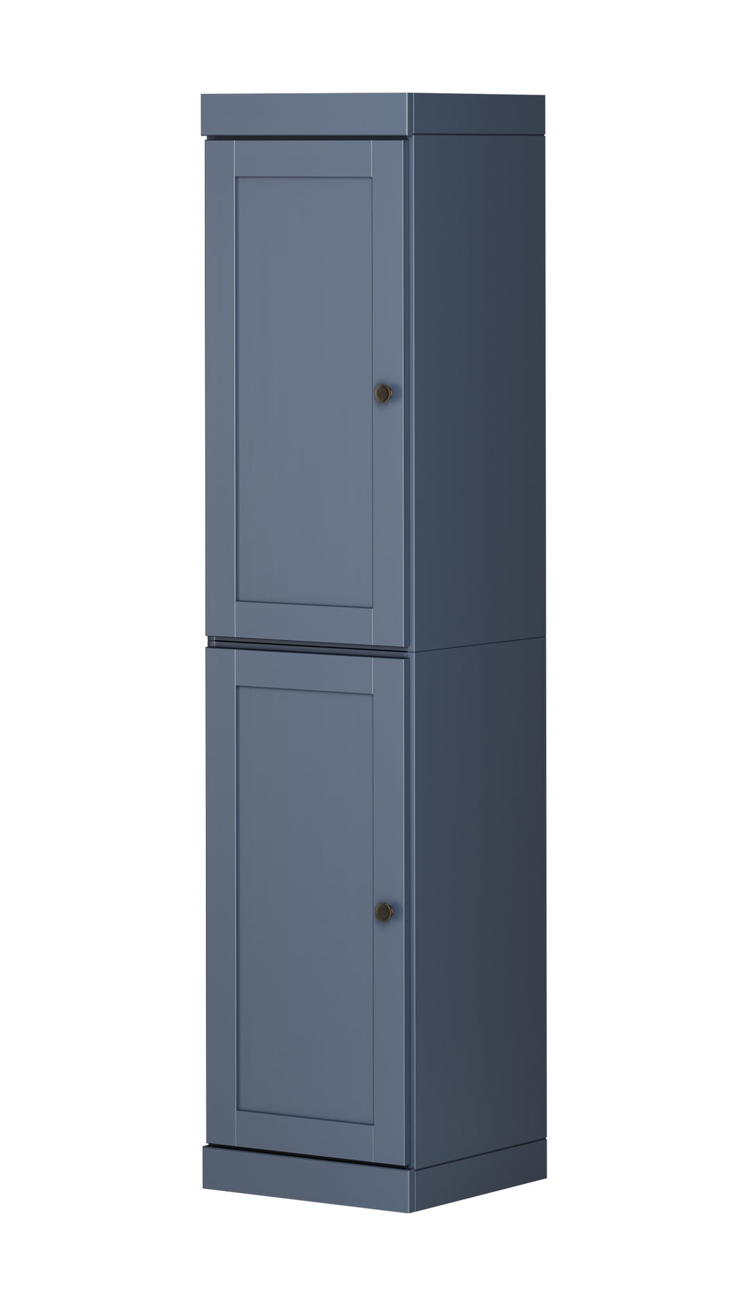 100% Solid Wood 16.5" Pantry Cabinet, 2 Shaker Wood Doors