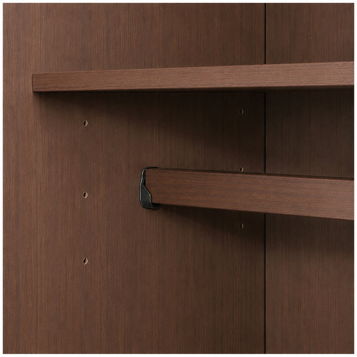 100% Solid Wood 2-Door Wardrobe Armoire with Raised Panel Doors, Bedroom Closet Storage - Flexible Collection