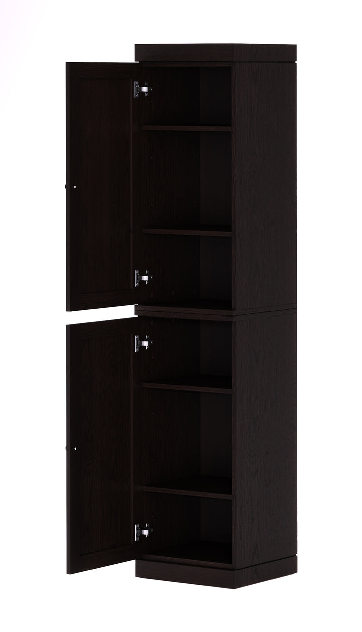 Premium 100% Solid European Oak Hardwood Modular Dining Room Cabinet with Shaker Doors – 16" Wide, 71.5" Tall