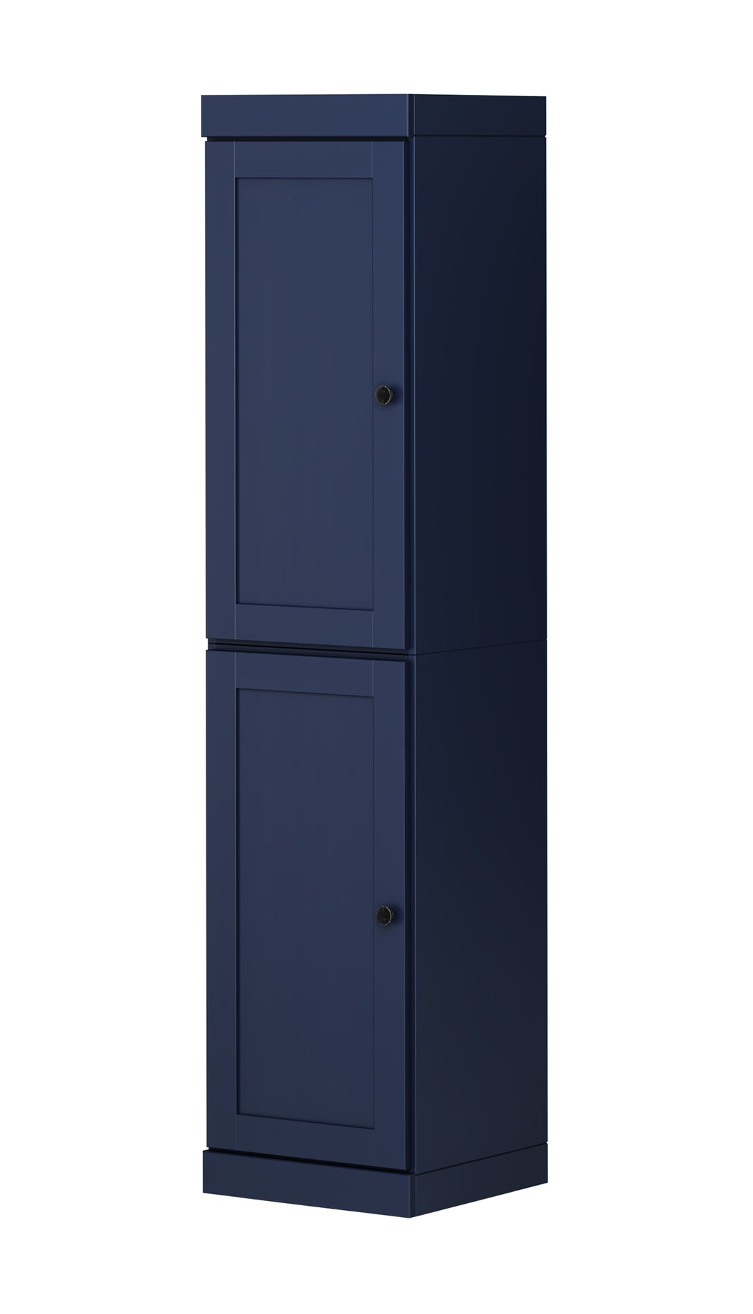 100% Solid Wood 16.5" Pantry Cabinet, 2 Shaker Wood Doors