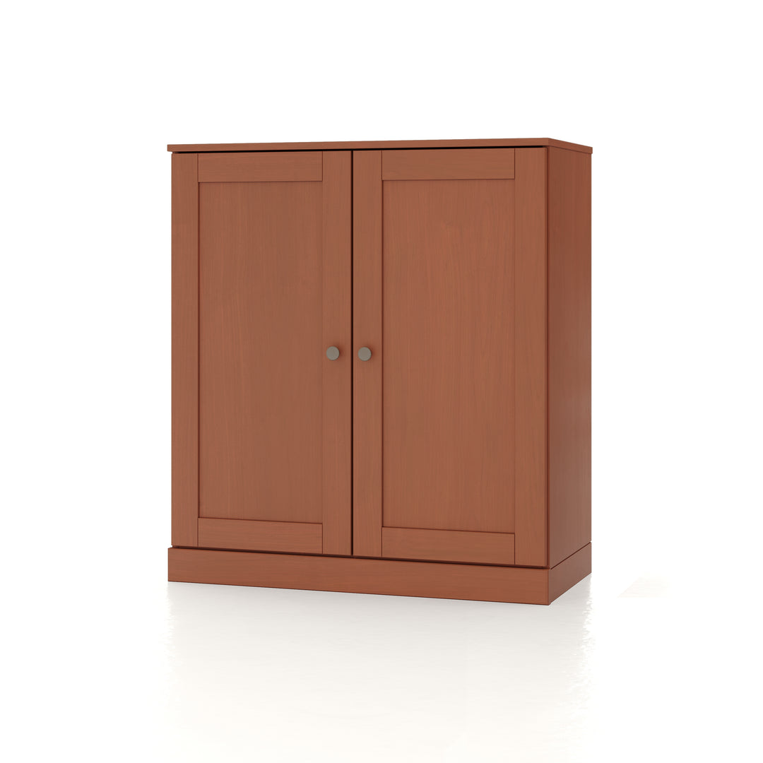 100% Solid Wood 32" Bathroom Cabinet with Shaker Wood Doors, 2-Drawers