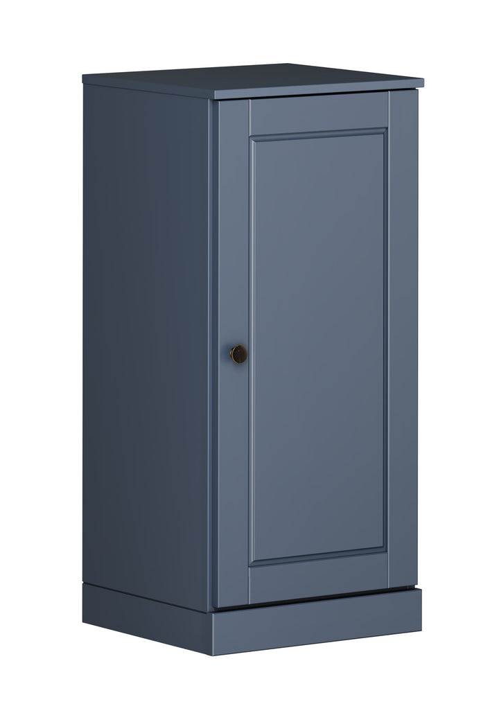 100% Solid Wood Bathroom Storage Cabinet, Raised Panel Door, 2 Drawers, Adjustable Shelves, 16.5" Wide, 35.75" Tall