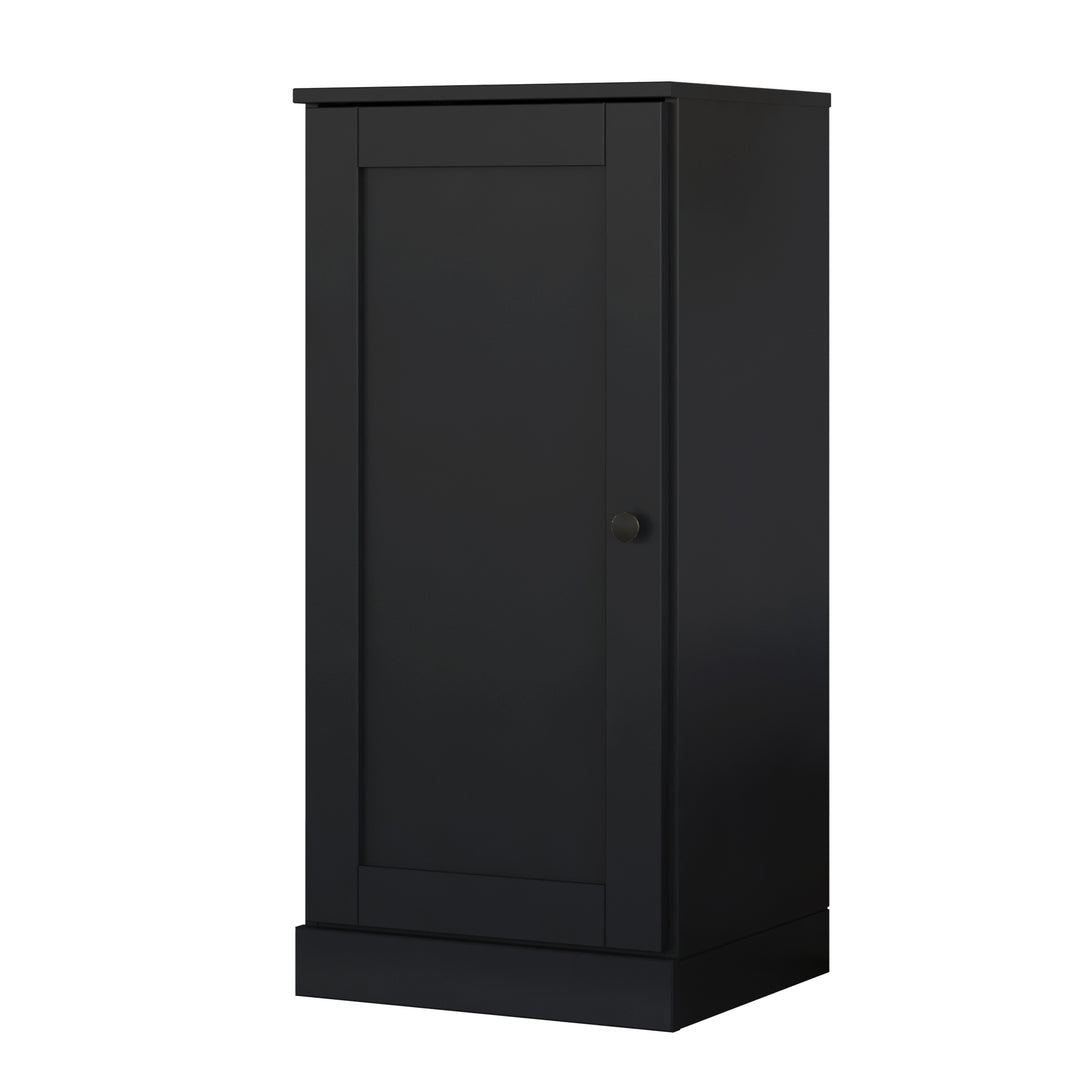 100% Solid Pine Wood Bathroom Storage Cabinet, Shaker Door, 4 Drawers, Adjustable Shelves, 16.5" Wide, 35.75" Tall