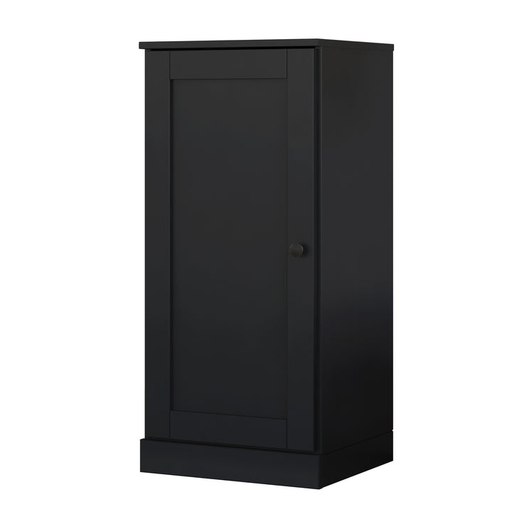 100% Solid Pine Wood Bathroom Storage Cabinet, Shaker Door, 4 Drawers, Adjustable Shelves, 16.5" Wide, 35.75" Tall