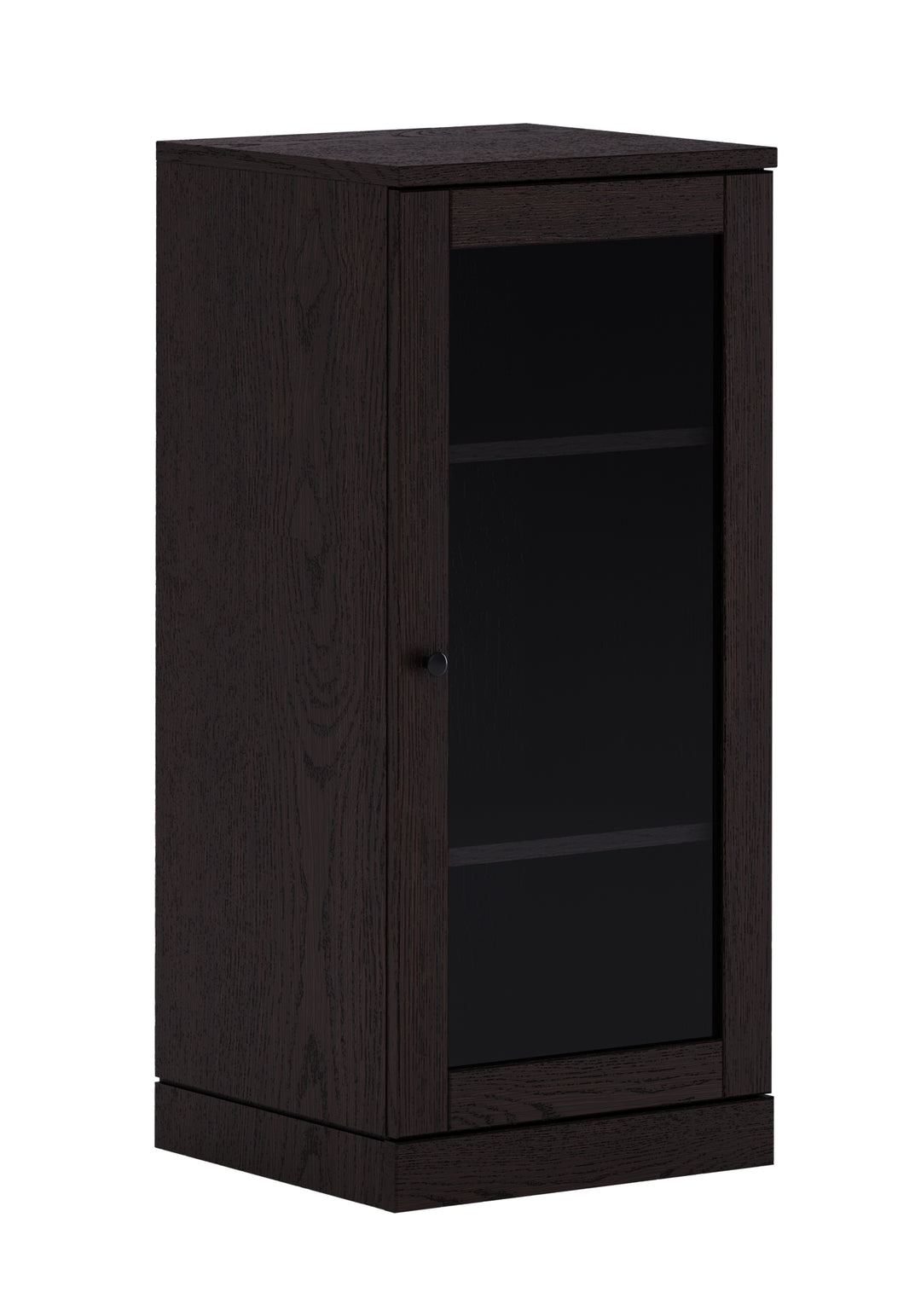 Premium 100% Solid European Oak Bathroom Wall Cabinet with Tinted Glass Doors, 16" W x 35.75" H