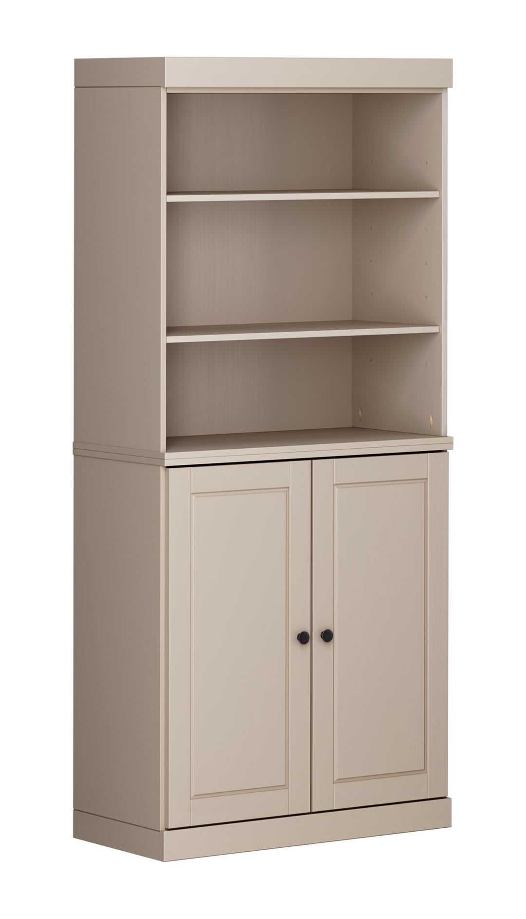 100% Solid Brazilian Pine Wood Bathroom Storage Cabinet, Raised Panel Doors, Adjustable Shelves, 32" Wide, 71.5" Tall