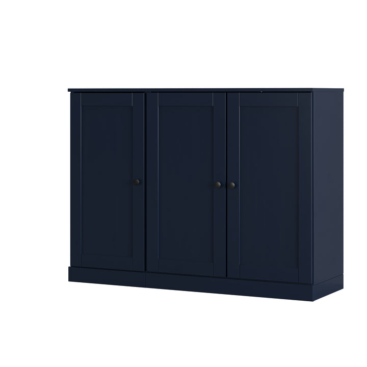 100% Solid Wood Shoe Storage Cabinet with Shaker Doors, Adjustable Shelves, Space Saving Modular Entryway Organizer, 48.5" W x 35.75" H
