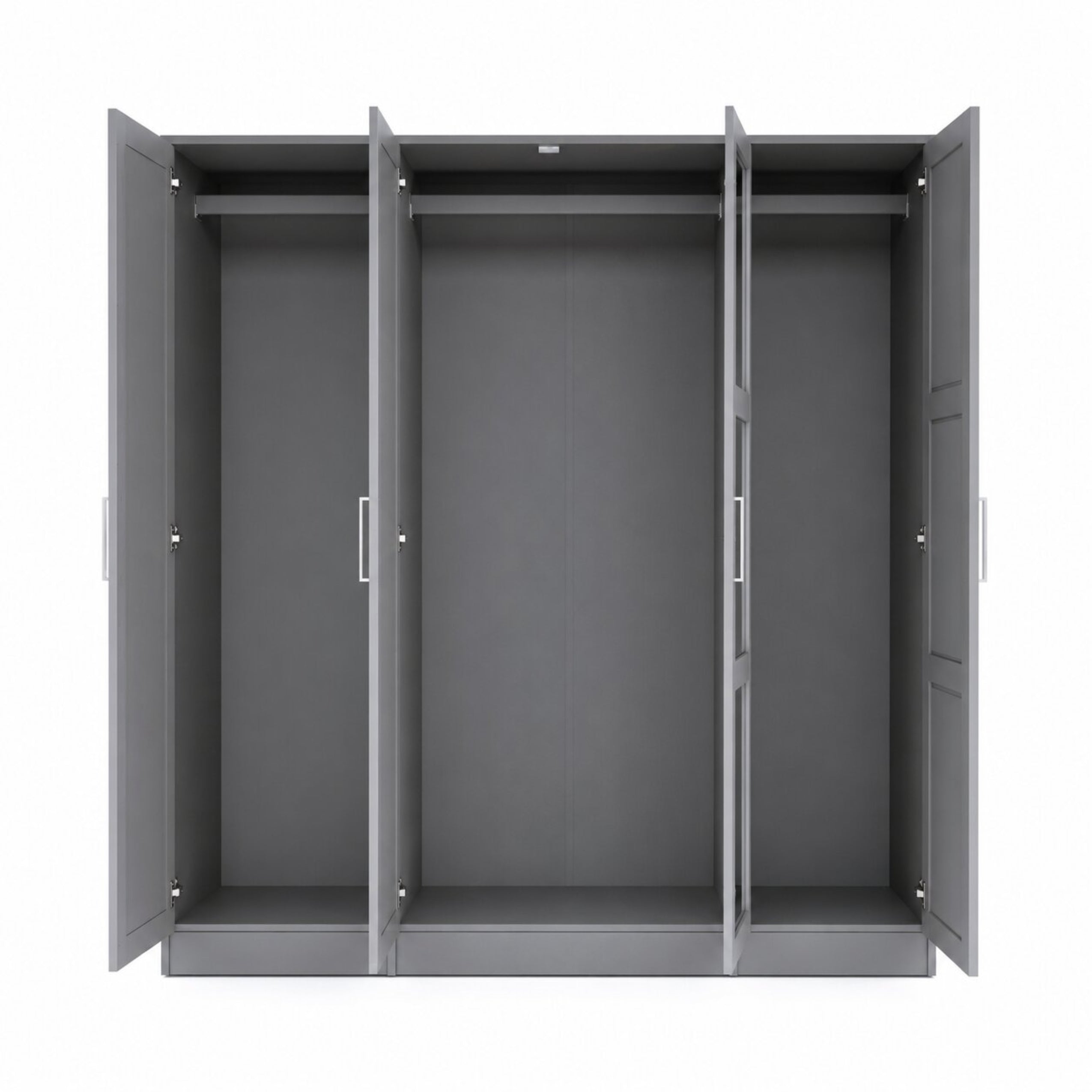 Cosmo 4 Door Wardrobe In Solid Brazilian Pine – Palace Imports